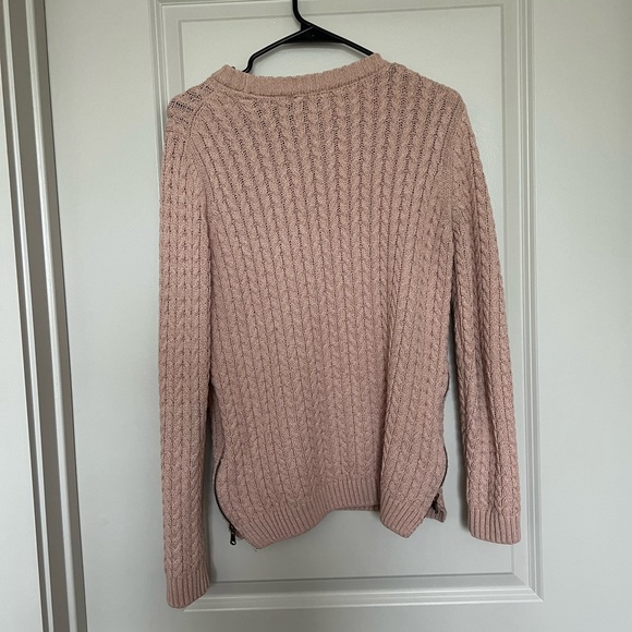 ZARA Cable Knit Sweater w/ Side Zippers - Picture 4 of 5